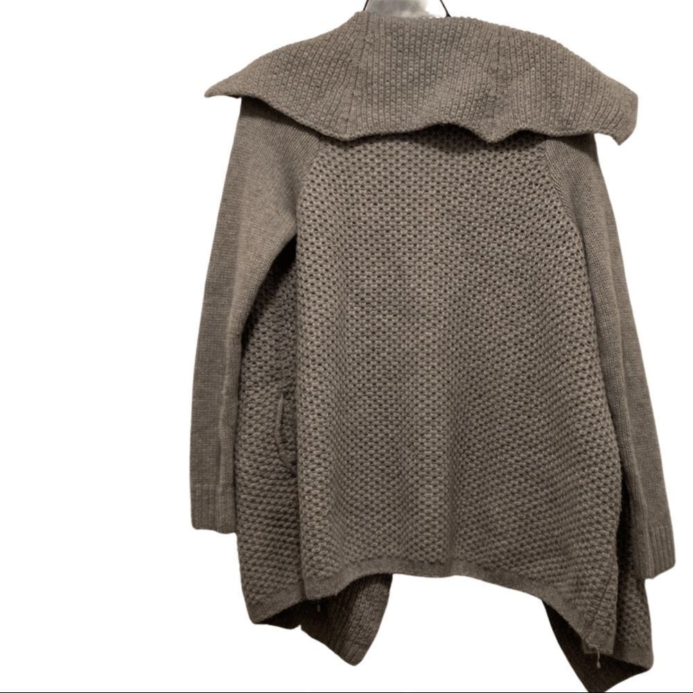 Vince Grey Yak/Wool Honeycomb Knit Jacket Cardigan - Picture 4 of 7